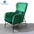 Simple Design Comfortable Velvet Visitor Chair with Factory Price